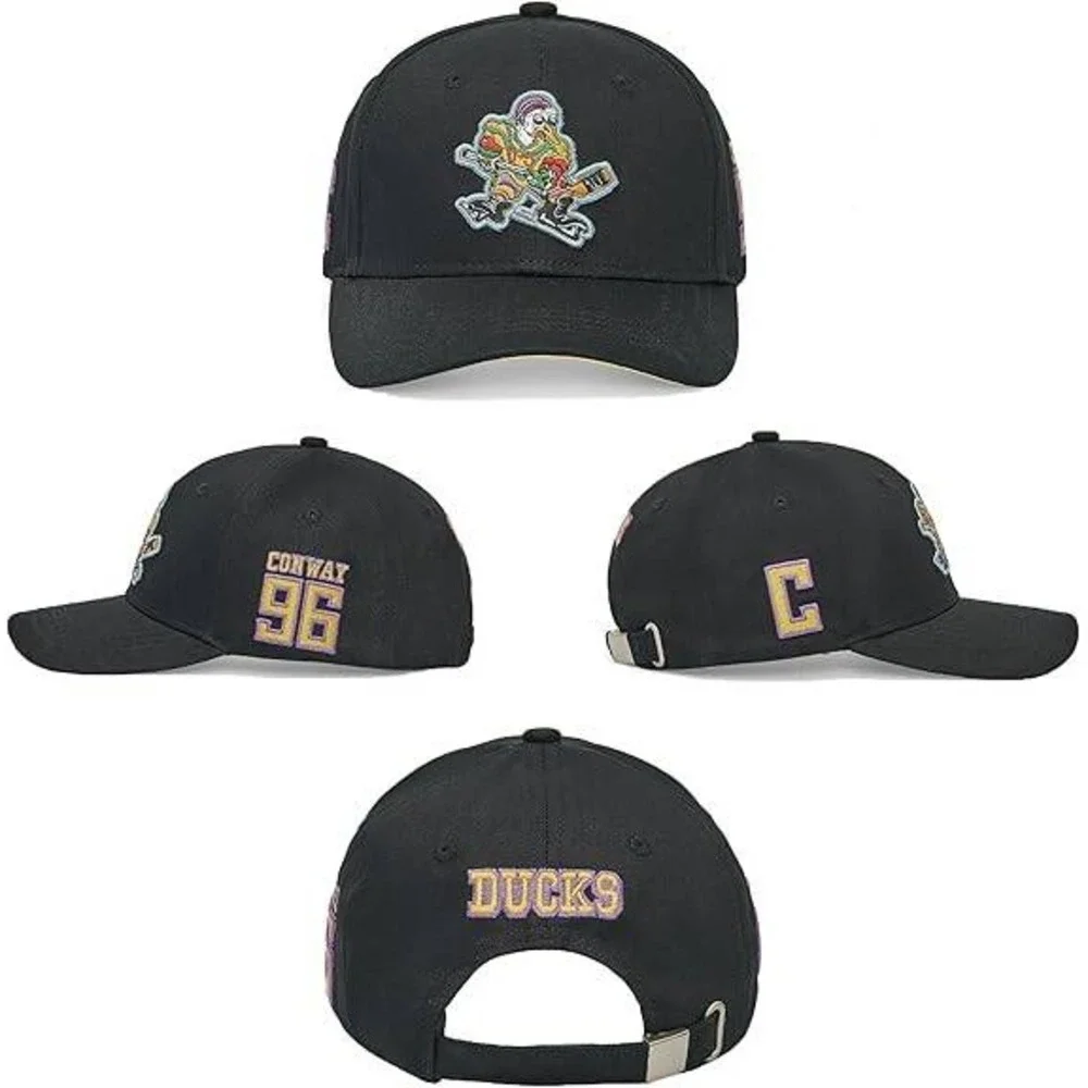 MSRP $21 D-5 Mighty Ducks Adjustable Strapback Hat #96 Conway Unisex‎ Hip Hop Ba